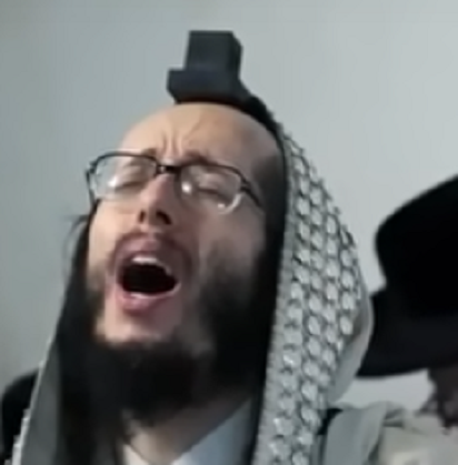 חסיד לב טהור באקסטזה משיחית