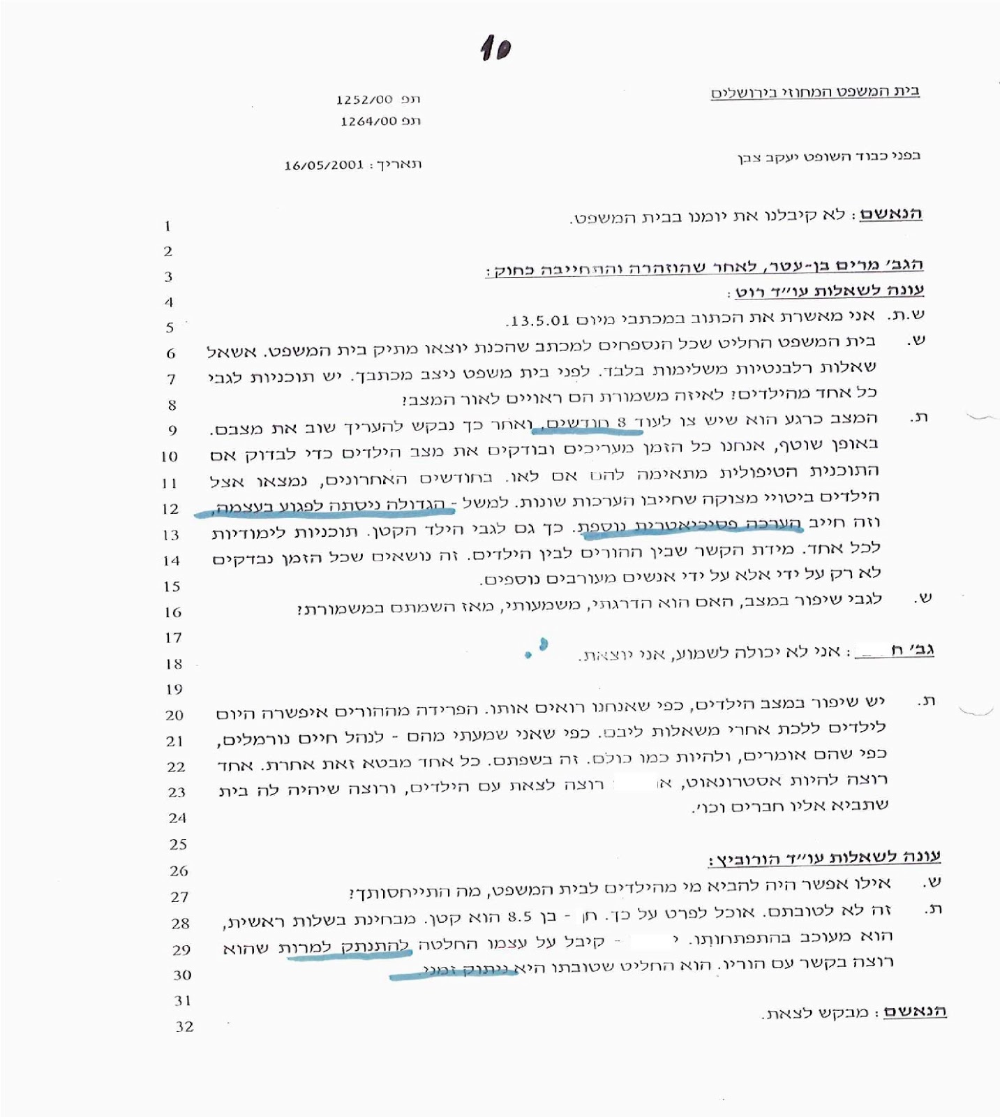 פרוטוקול אצל יעקב צבן עם הזונה מרים בן עטר משפחת חביבי