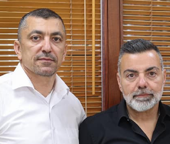 יהורם שקד עם אהוב נפשו עודד פסקל